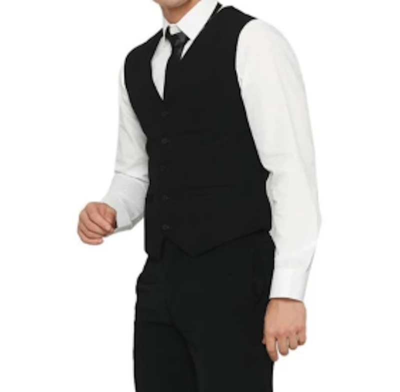 Code Male Vest Pria Hitam Slim Fit 4