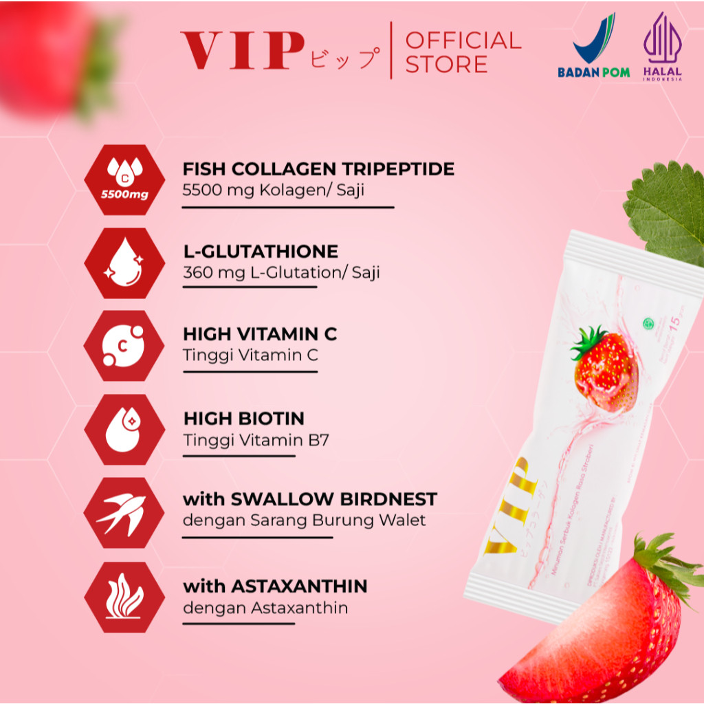  VIP Stay Fit & Young Minuman Serbuk Kolagen