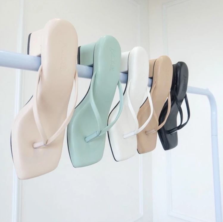  Bluebells Dusty Sendal Tali Jepit Heels Wanita 5cm