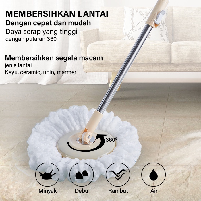 GM Bear Refill Spin Mop 1960 P0001