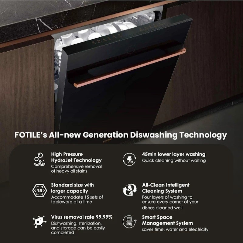 FOTILE Built in Dishwasher 5