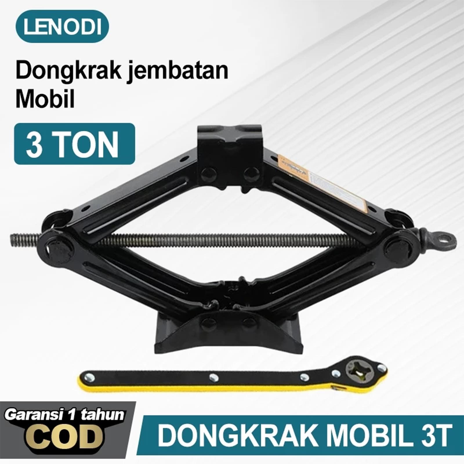  Lenodi Dongkrak Mobil Black 1 Ton