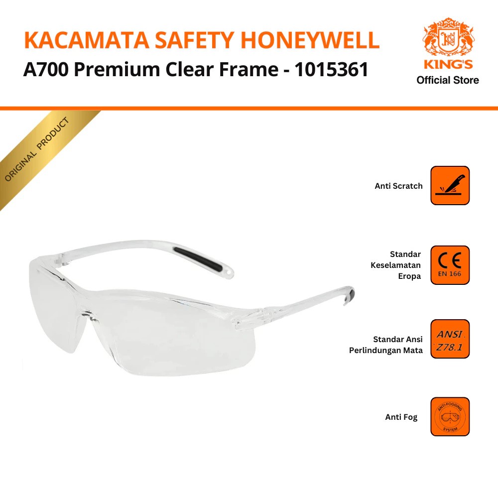 Honeywell Safety Glasses A700 Clear 4