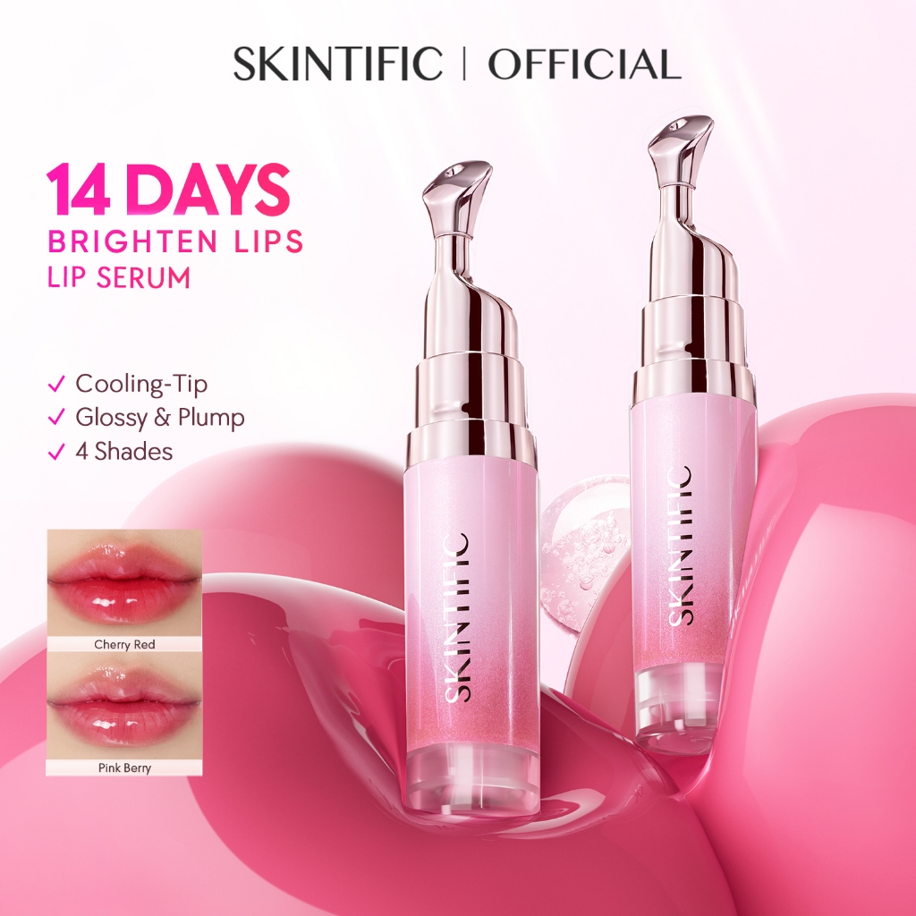 SKINTIFIC Cosmetics SKINTIFIC Peptide Brightening Lip Serum Cherry Red