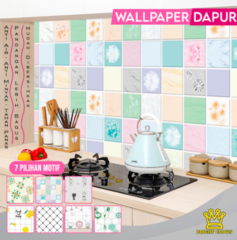 Wallpaper Stiker Dapur 3 Ukuran 1