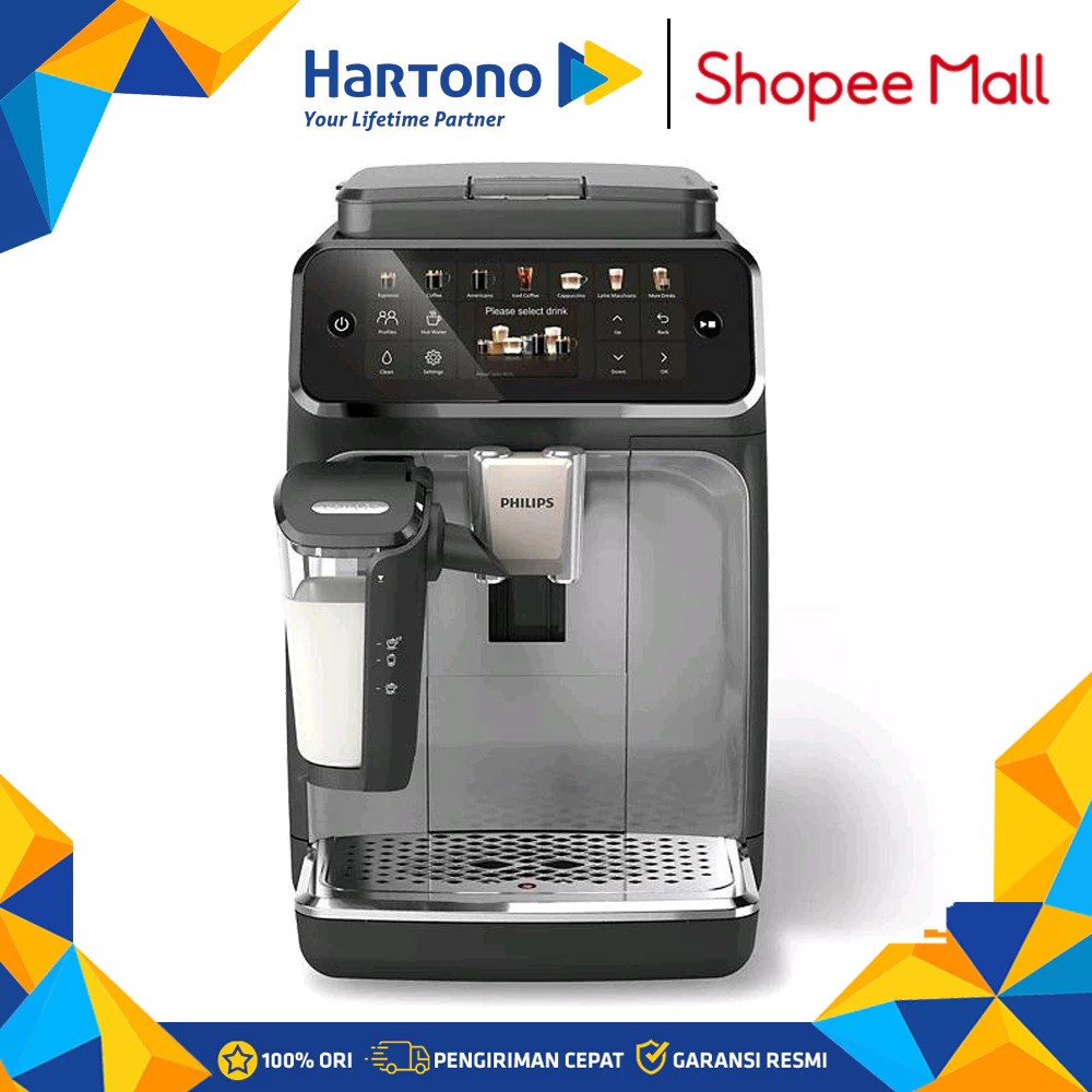 Philips Electronics Philips Fully Automatic Espresso Machine Latte Go EP4446/70