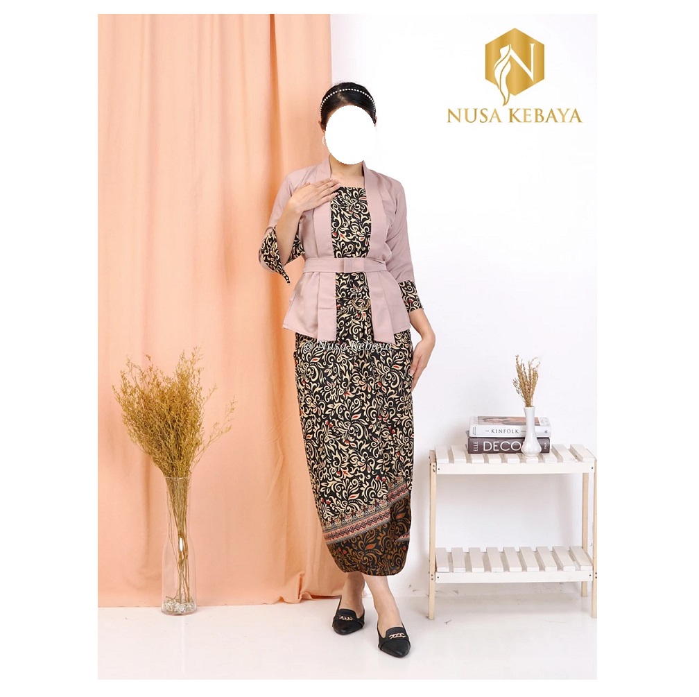 Nusa Kebaya  Nusa Kebaya Setelan Kebaya Katun Elnira Kombinasi
