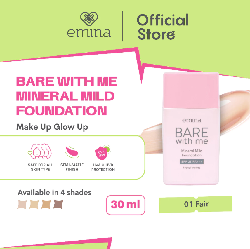 Emina Cosmetics Bare with Me Mineral Mild Foundation