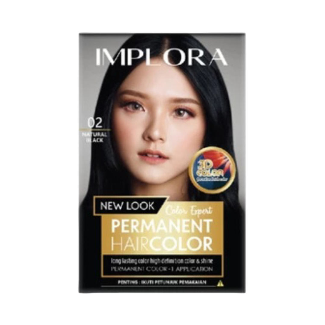 Implora ｜ Color Expert New Permanent Hair Color (Natural Black)