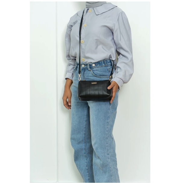 Menara Inter Mode En-ji Naomi Slingbag Black