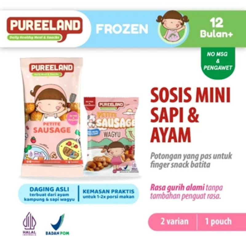 Pureeland Petite Sausage Beef Cheese 4