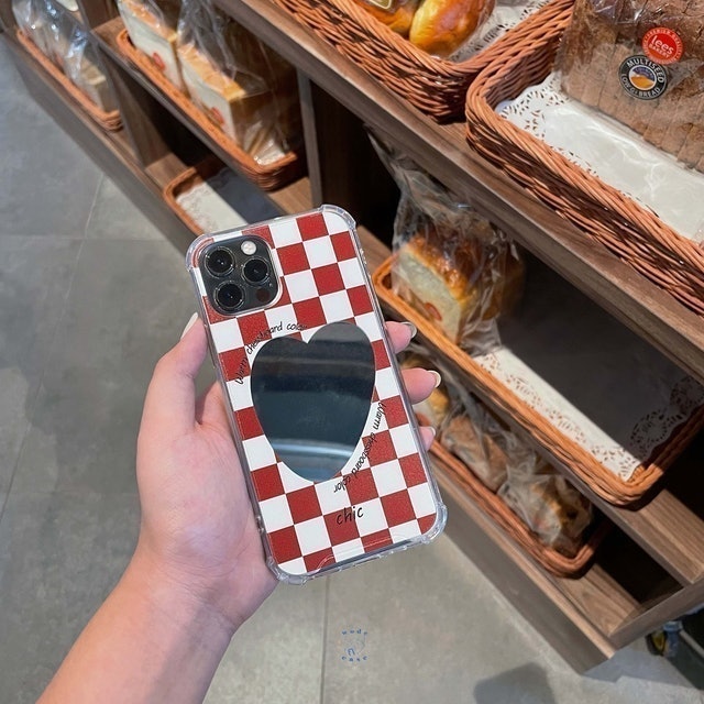  Warm Chessboard Mirror Case Checkered Collection