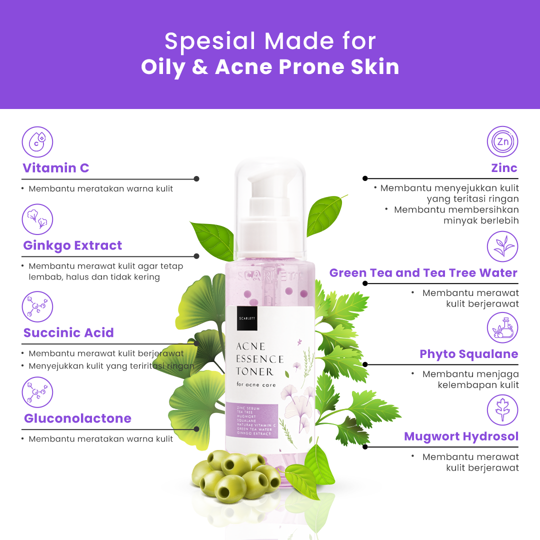Scarlett Whitening  Acne Essence Toner