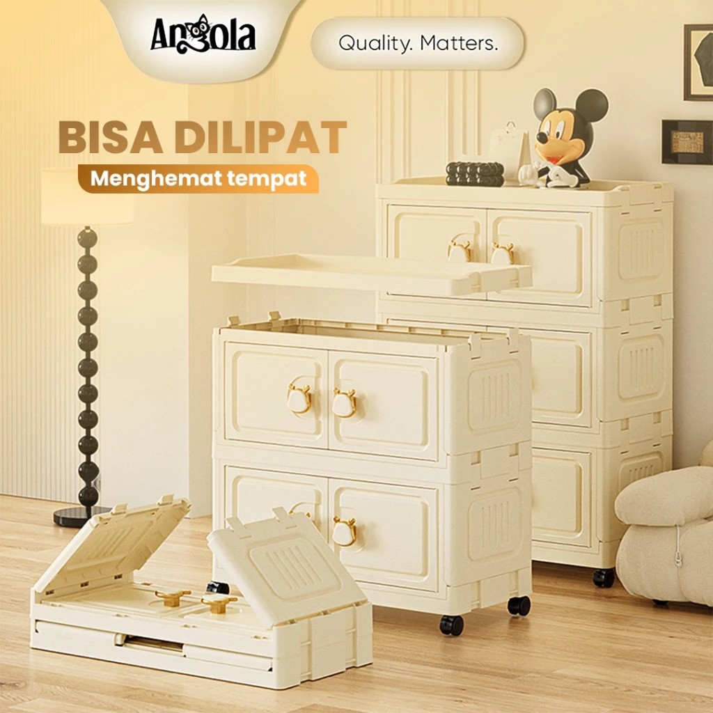  Angola Lemari Lipat Plastik 6 Tingkat  G43