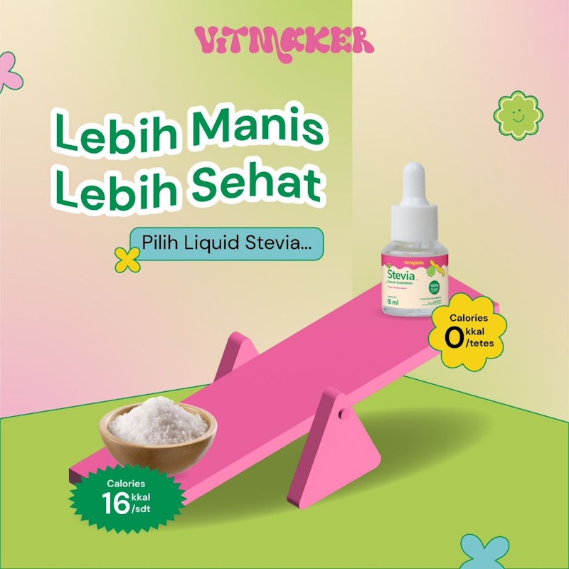 Vitmaker Liquid Stevia Pemanis Alami 5