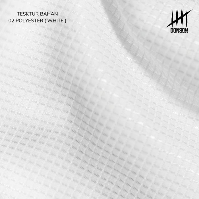  DONSON Hoodie Lengan Pendek Putih