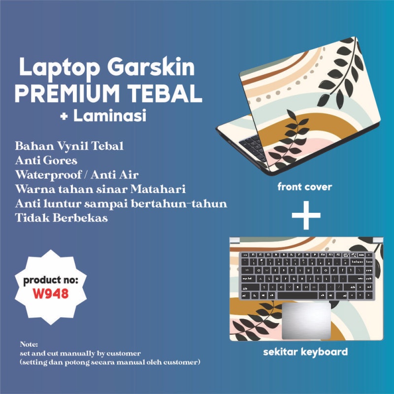 Garskin Laptop Anti Gores Memphis Brown Nude 2