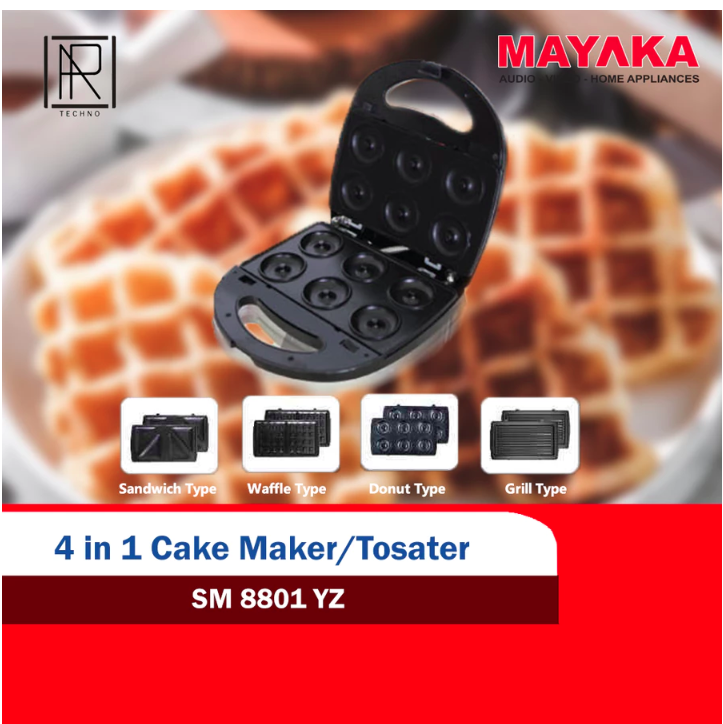 Multi Mayaka Mayaka 4 in 1 Cake Master/Toaster SM-8801 YZ