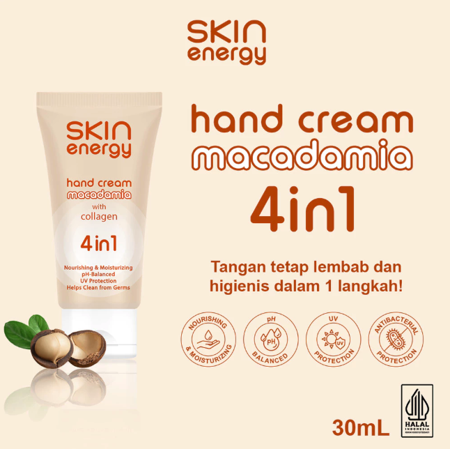 Akasha Wira International Makarizo Skin Energy Hand Cream Macadamia 4in1