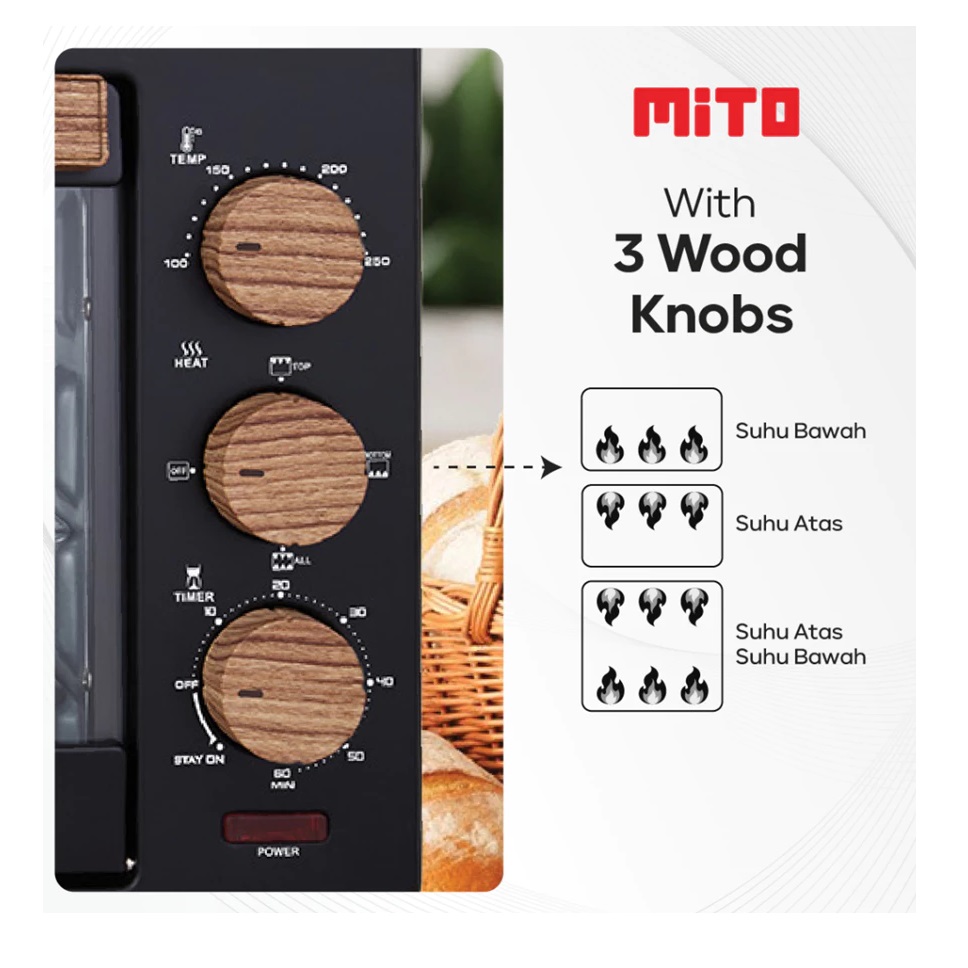 Maju Express Indonesia Mito Oven Listrik HIT Wood Series MO777