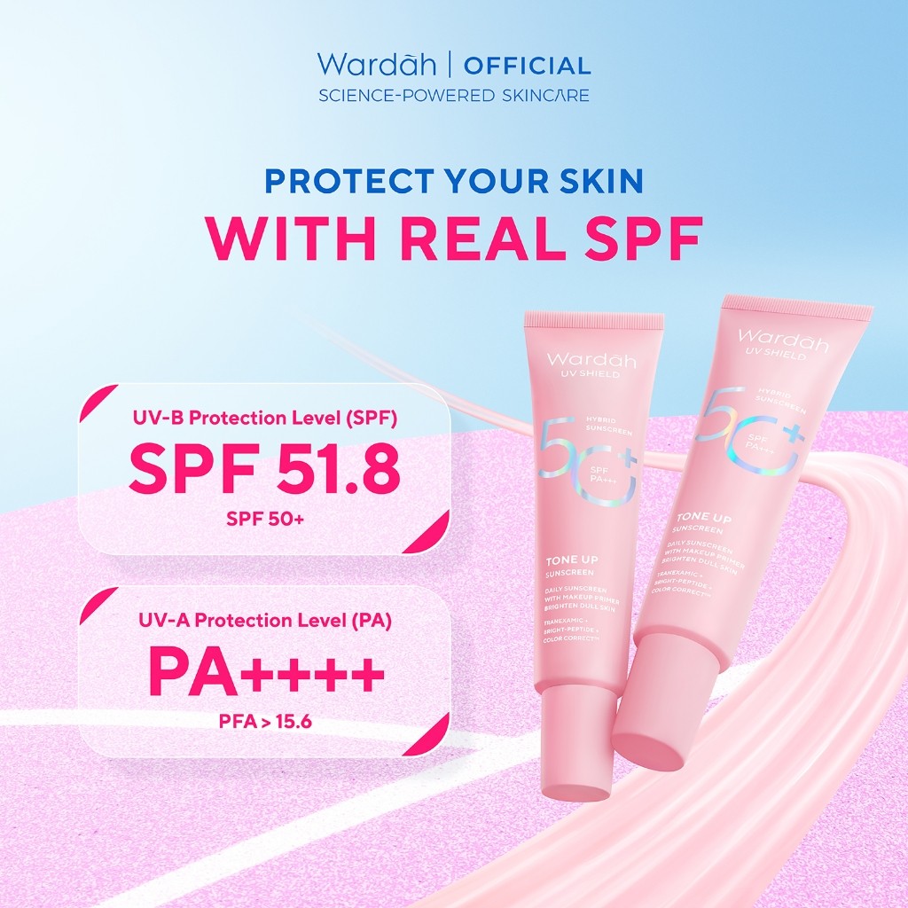 Paragon Technology and Innovation Wardah UV Shield Tone Up Sunscreen SPF 50+ PA+++