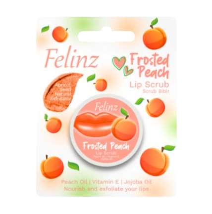Felinz Lip Scrub Frosted Peach