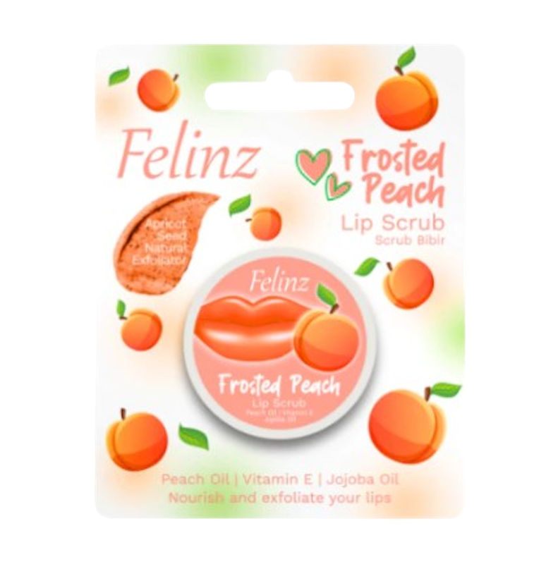 Felinz Lip Scrub Frosted Peach 1