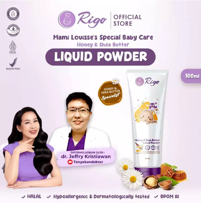 Rigo Honey & Shea Butter Liquid Powder 2