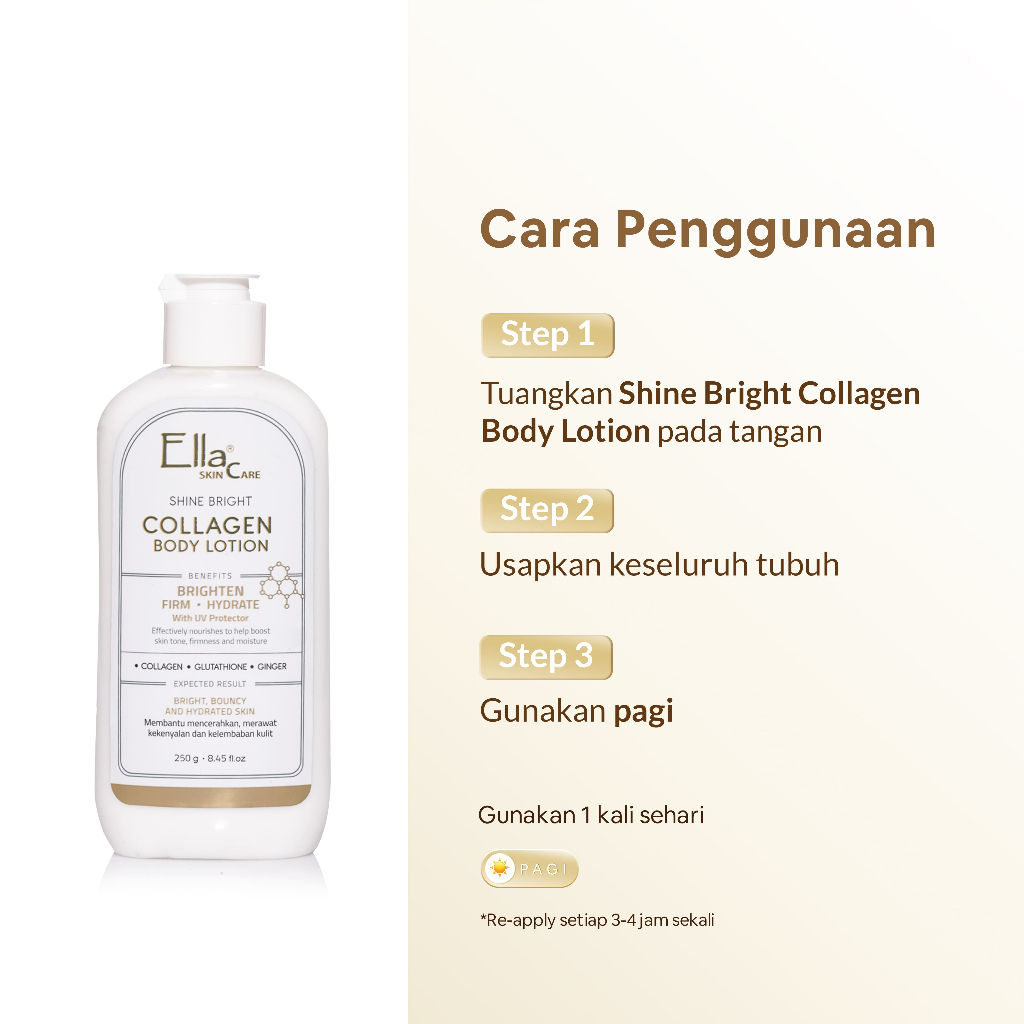 Ella Karunia Estetika Ella Skincare Shine Bright Collagen Body Lotion 
