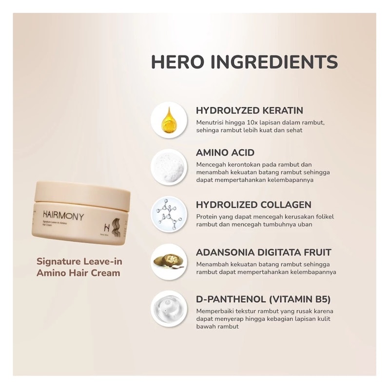 Hairmony Signature Leave-in Amino Hair Cream 3