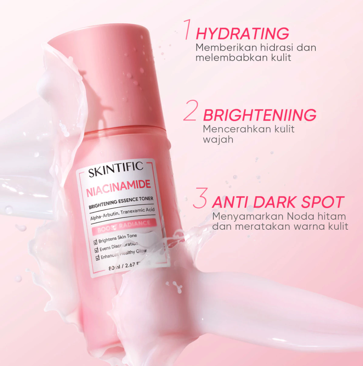 SKINTIFIC Cosmetics SKINTIFIC Niacinamide Brightening Essence Toner