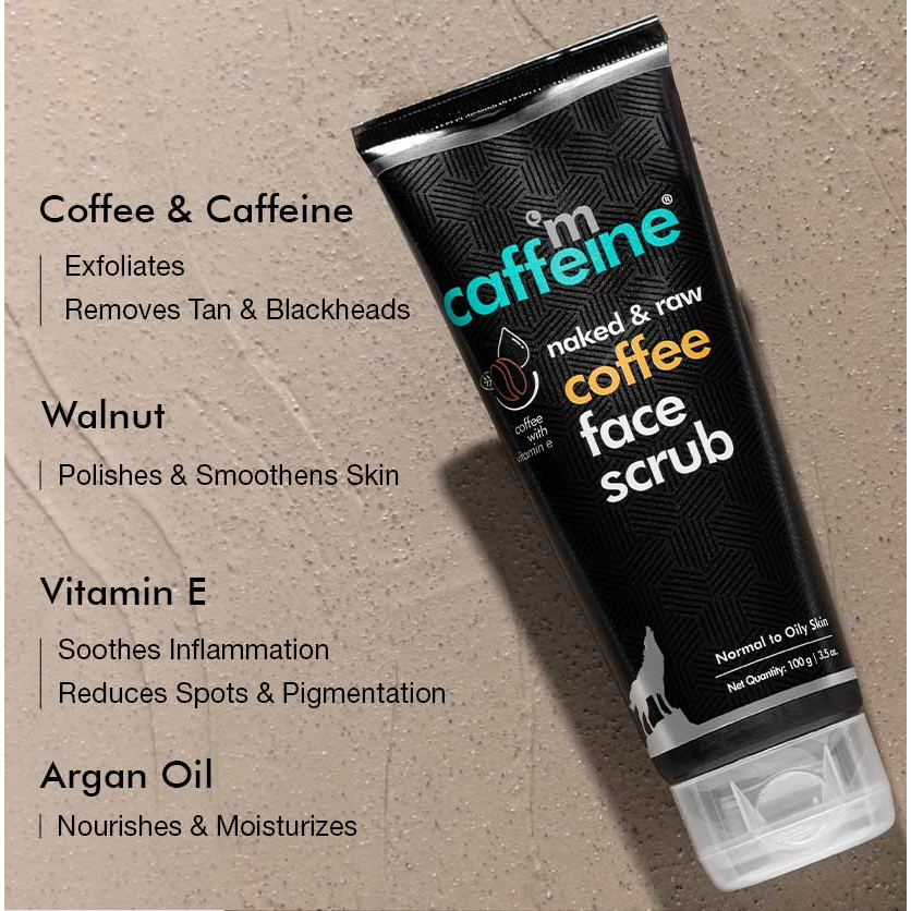 PEP Technologies mCaffeine Naked & Raw Coffee Face Scrub 