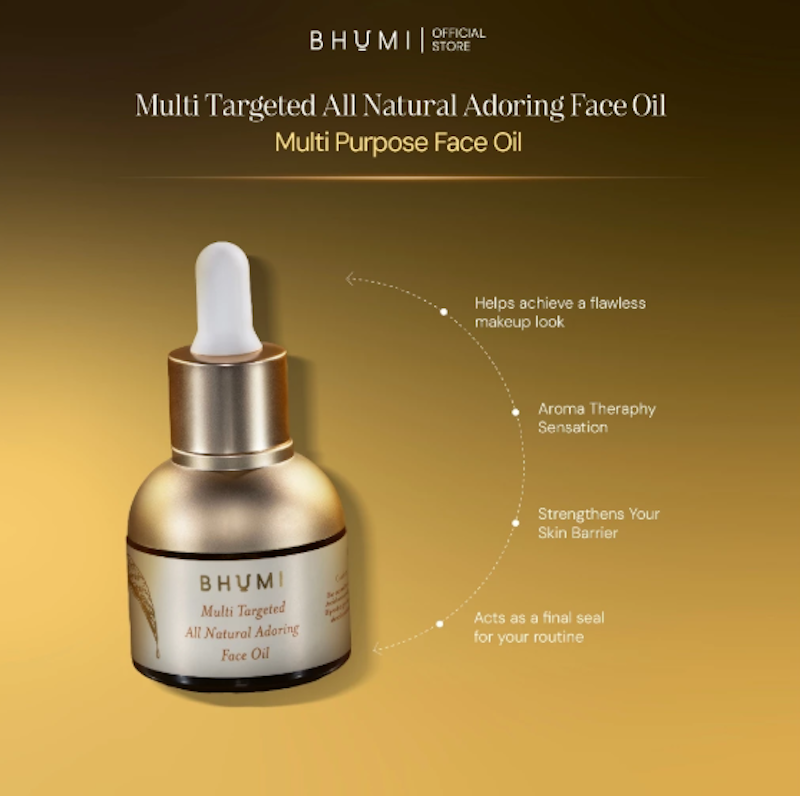BHUMI Multi Targeted All Natural Adoring Face Oil 4
