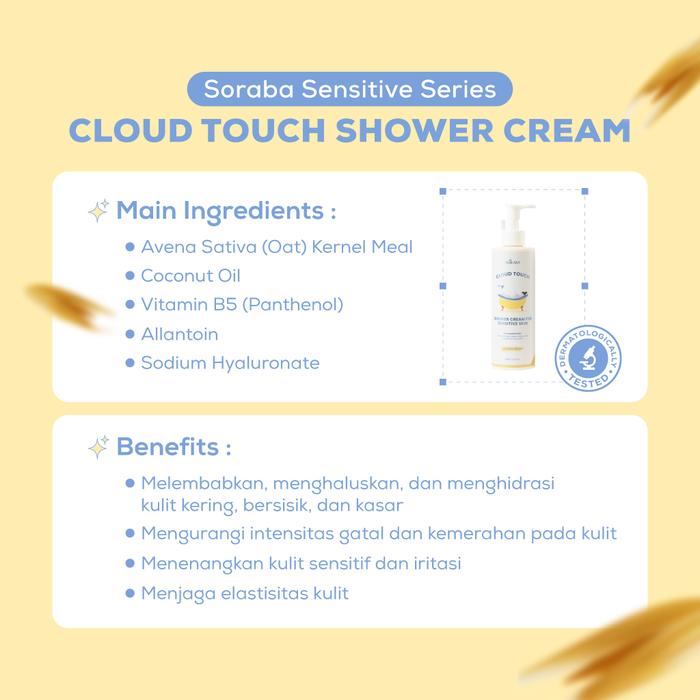  SORABA Shower Cream For Sensitive Skin