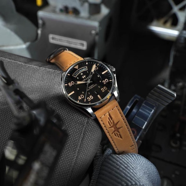 Khaki Aviation Day Date Auto 5