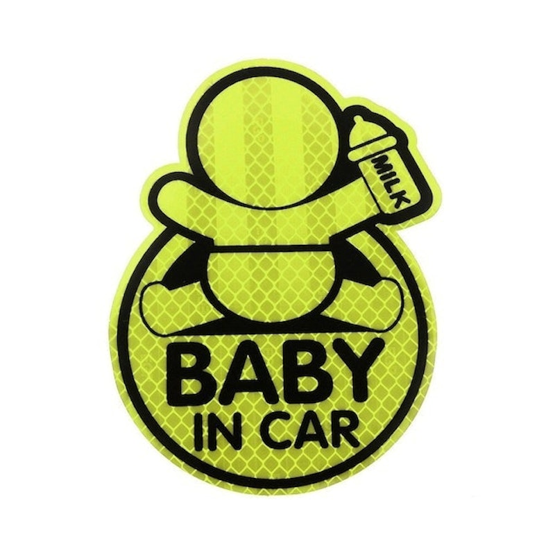 3D Sticker Reflector Sign Baby In Car 1