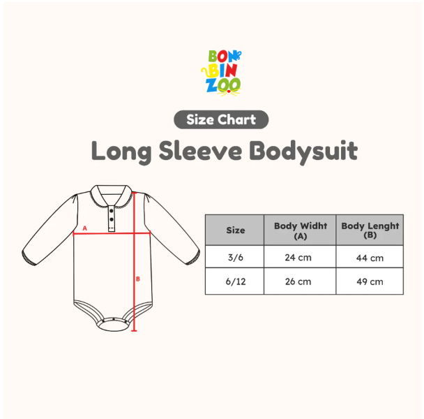  BONBINZOO Long Sleeve Baby Bodysuit