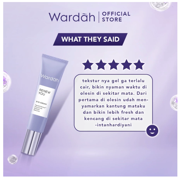 Paragon Technology and Innovation Wardah Renew You Anti Aging Eye Cream