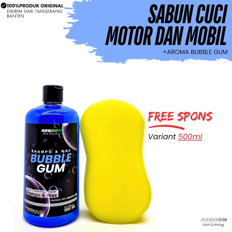 Reborn Shampo & Wax Bubble Gum 500 ml 3