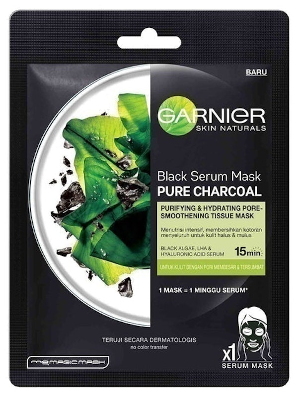 Black Serum Mask Pure Charcoal Black Algae