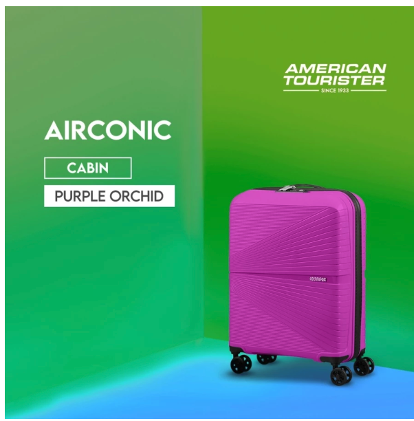 American Tourister  Airconic Cabin 20 Inch Purple Orchid