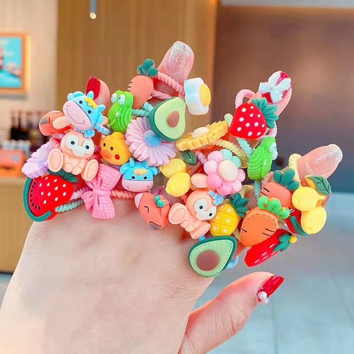 Tritail Tritail Set Ikat Rambut Anak Karakter Lucu