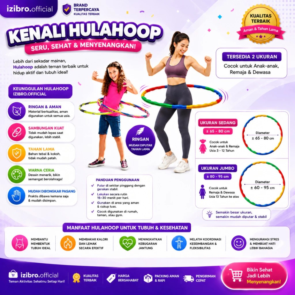 Izibro Hula Hoop Anak 