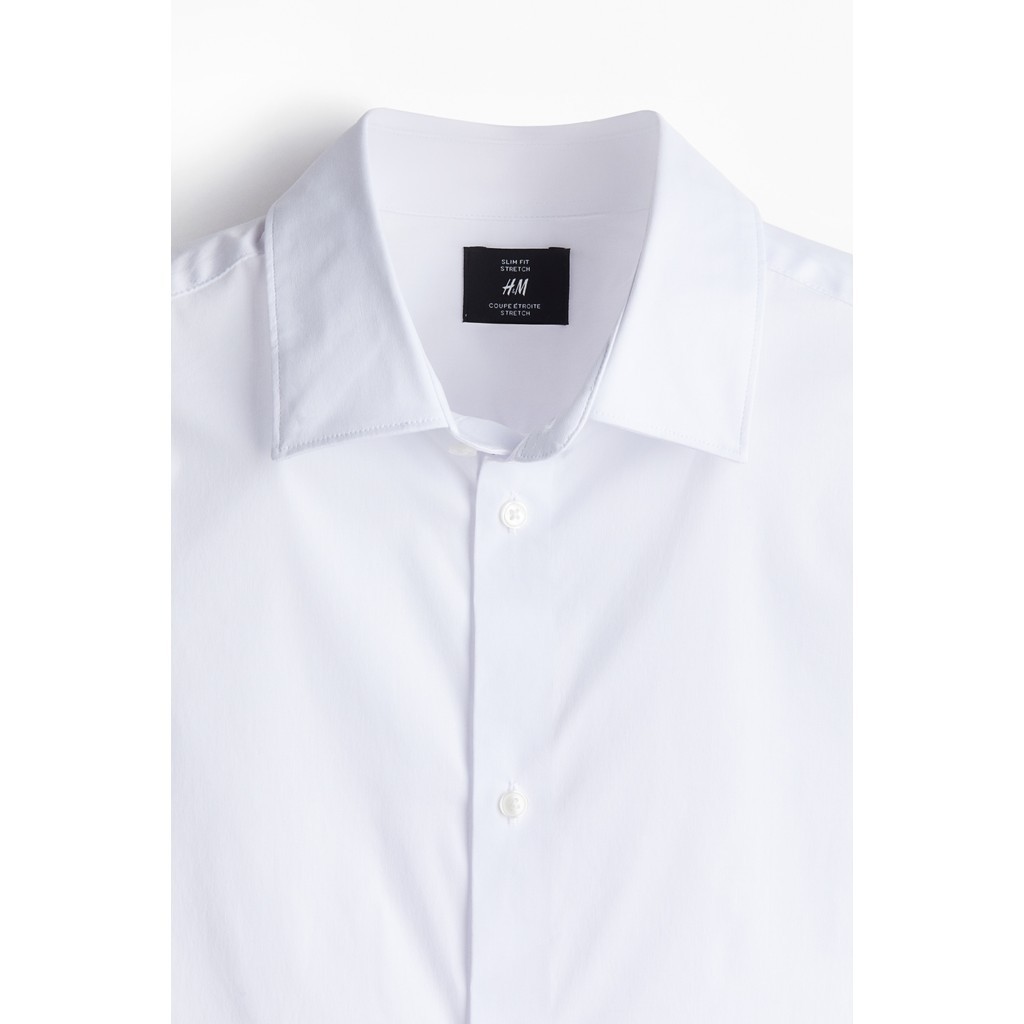 H&M Pria Slim Fit Strech Shirt  2