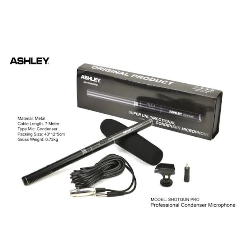 Ashley® Shotgun Pro Professional Condenser Microphone 4