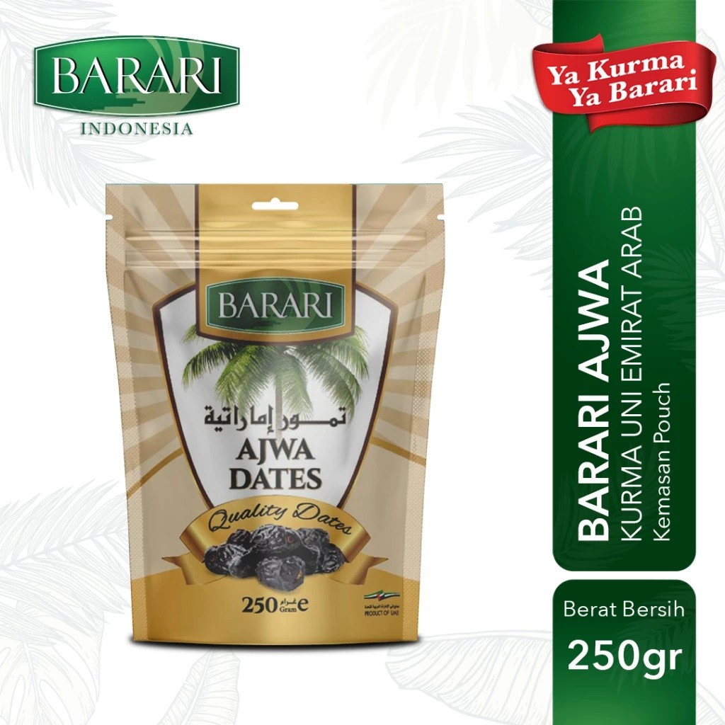 Barari Ajwa Pouch Kurma Emirat 250 gr
