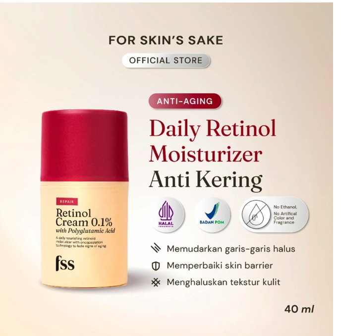 Pillar Brite Care For Skin's Sake Retinol Cream 0.1% with Polyglutamic Acid