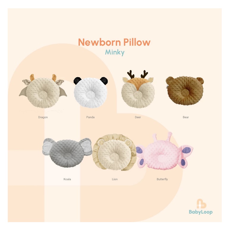  Baby Loop Newborn Pillow Minky