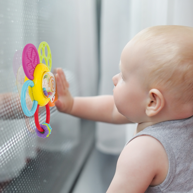 Winfun Daisy Spin Rattle 'N Teether 000776