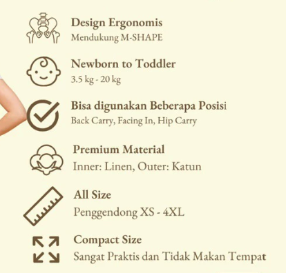 Mere et Moi Mere et Moi Vogue Carrier Flanel